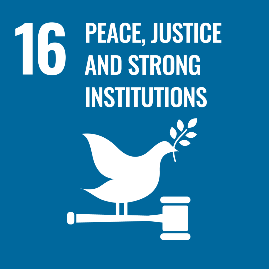 Goal 16 – Peace, Justice and Strong Institutions